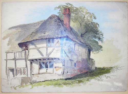 Old Cottage Watercolour - courtesy George Wallner