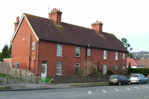 red brick cottages