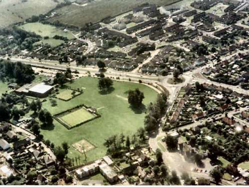 Lancing Manor ground from the air